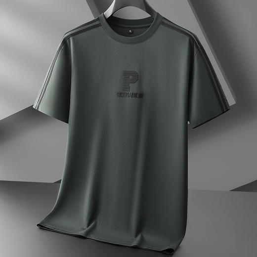 【DPF】大依优型大码男装短袖T恤时尚圆领潮流半袖体恤夏季新款胖子宽松休闲上衣男士 商品图3