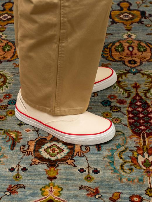 Fliks 红边白色帆布鞋 商品图5