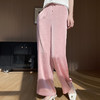 冰丝2025夏季新款女装阔腿裤高腰宽松显瘦松紧腰肌理感裤子女夏薄 商品缩略图0