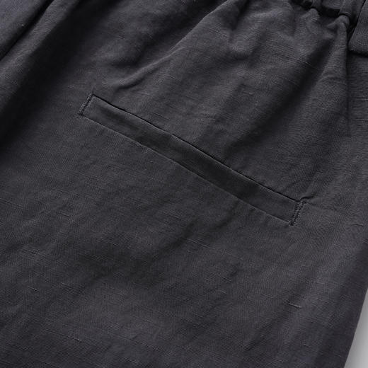 ROMI STUDIO“自然惬意”亚麻混纺洗水肌理感直筒休闲裤24SSK1055 商品图4