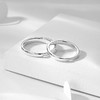 卡蒂罗/KADER【足银999】 卡蒂罗KADER 流光银杏情侣对戒 碎冰冰三生有杏原创设计简约冰川纹理感可调节素圈一对 时尚百搭通勤 999足银 戒指 男女同款情侣款 商品缩略图10