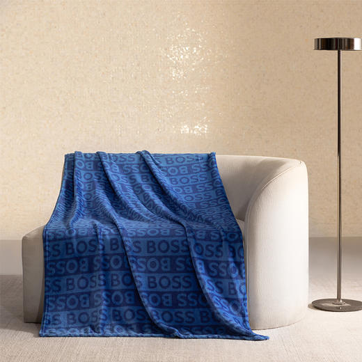 18065-HBMT-037-BOSS简约logo毯 商品图0