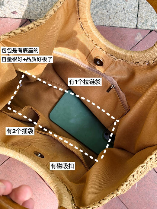 原单| 独家海滩夏日用--品质和纸手工编织包 商品图10