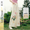 两三事梵高文艺云游芳甸2025夏季新款小清新印花高腰阔腿休闲裤女 商品缩略图0