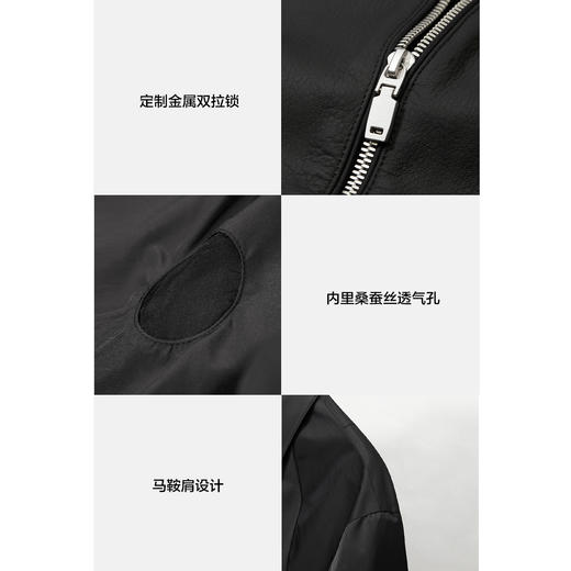 棉仓362811014-odm翻领拼皮夹克 商品图3