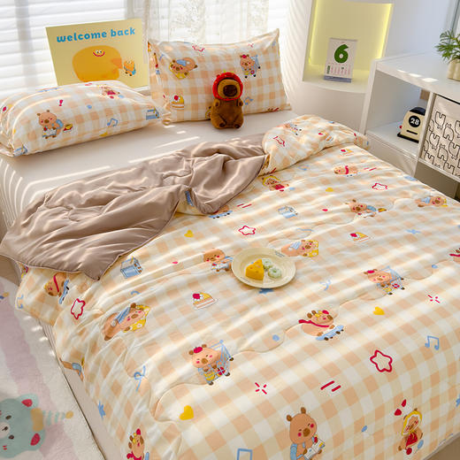 A类泡泡纱夏凉被、舒适体感、皱皱沙亲肤夏被—— 商品图5