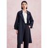 洛诗琳41239春季新款简约气质大摆系带收腰中长款风衣外套3047 商品缩略图0