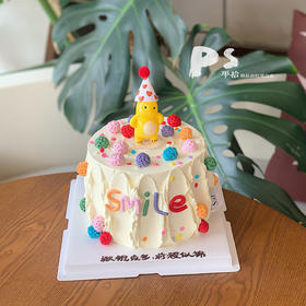 奶龙微笑蛋糕