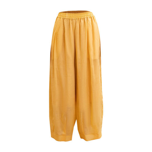 美愫古典舞蹈服女夏季轻薄苎麻瑜伽裤形体宽松运动健身灯笼裤长裤 商品图4