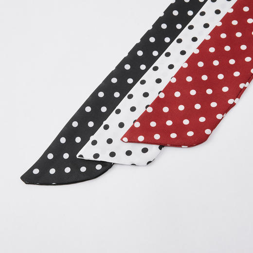 IEF/爱依服2025 韩版复古波点设计感百搭丝巾D808- 商品图4