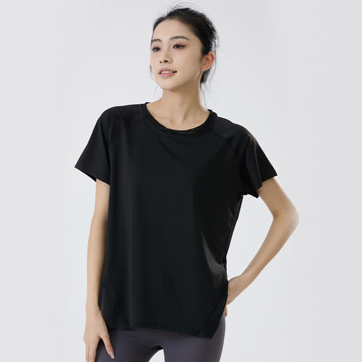 【路路精选】瑜伽服女健身短袖透气速干吸湿排汗户外跑步休闲运动宽松健身服 商品图4