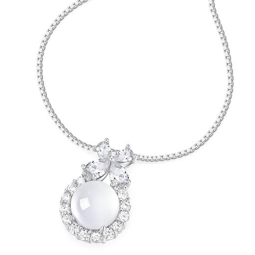 卡蒂罗/KADER 在逃公主祝福四叶草项链 新中式国潮甜美可爱古典气质可调节锁骨链 甜心蝴蝶结满镶闪钻#好运 商品图1