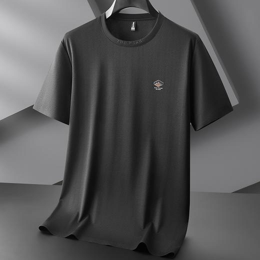 【冰丝】【DPF】大依优型大码短袖T恤时尚休闲运动体恤加大汗衫肥佬潮流夏装圆领半袖男士胖子上衣 商品图1