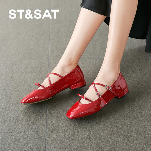 【复古女郎】星期六精致细带粗跟玛丽珍SSD3111093 商品图6