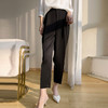 春季新款冰丝九分裤直筒裤女士裤子高腰显瘦休闲裤小脚裤西裤2025新款休闲裤卡其色百搭裤子 商品缩略图3