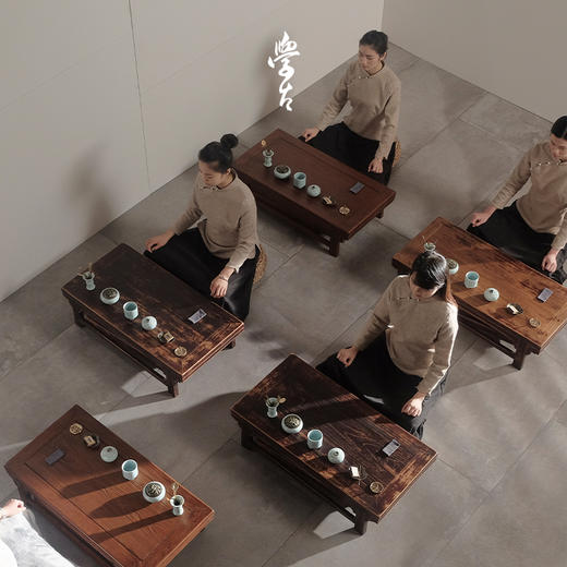 娜家折叠课堂中式仿古漆榫卯结构（黑红） 商品图2