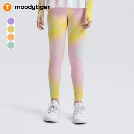 moodytiger女童紧身裤夏季速干吸湿凉感长裤小云朵Air【DR大合集】 商品图1