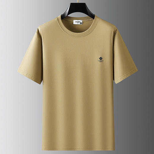 【DX】大依优型大码短袖T恤圆领体恤休闲精梳棉打底衫夏季胖子宽松上衣男士 商品图2