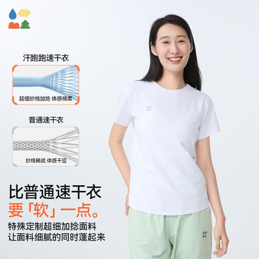 [屁侠推荐]汗跑跑公主短袖速干衣森林棠25夏款儿童女户外运动正肩速干T恤40322531 商品图2
