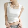 买一送一 新款吊带背心女夏季遮副乳设计感小众无袖白色宽肩带上衣可外穿 商品缩略图1