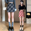 【灰常减龄的一款格子包臀短裙！四季都可穿喔】毛呢A字短裙秋冬半身格子短裙女韩版新款高腰修身a字包臀裙。ry 商品缩略图2