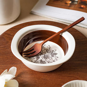 摩登主妇玫瑰假日酸奶碗高颜值餐具水果沙拉碗燕麦甜品碗brunch碗