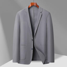 【DAB】大依优型大码薄款西服夏季轻奢休闲西装防晒西服轻薄抗皱西装防晒衣上衣男士胖子