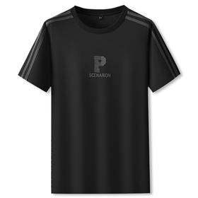 【DPF】大依优型大码男装短袖T恤时尚圆领潮流半袖体恤夏季新款胖子宽松休闲上衣男士