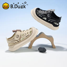 B.Duck小黄鸭童鞋男宝宝学步鞋夏季镂空透气网面儿童凉鞋22-26 B2686881