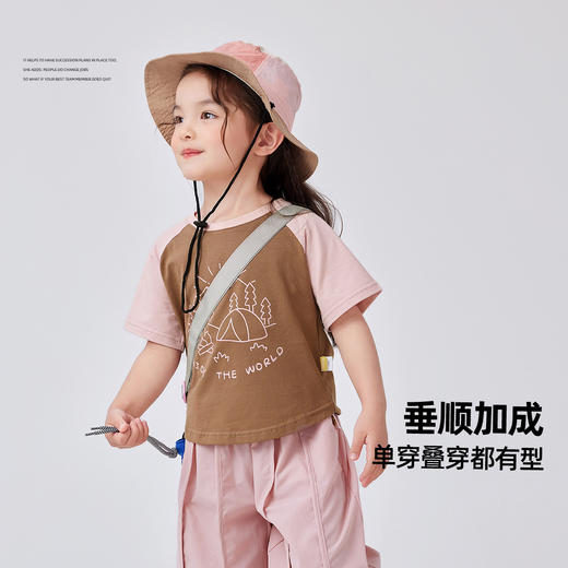 【49.9任选2件】潮酷风嘟嘟家女童短袖T恤夏季新款女宝体恤夏天洋气婴儿上衣 商品图2