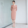 IWY/高级感气质粉色西装连衣裙女法式名媛正式场合接待工作服Q1254-P 商品缩略图2