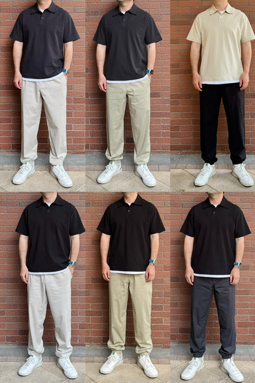 高品质男款~精梳棉假两件Polo领短袖T恤【包邮+三天无理由退huan】 商品图1