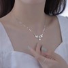 【999足银|女神】 卡蒂罗KADER 穗穗平安月桂女神项链 简约大方精致优雅温柔百搭新中式锁骨链 小众轻奢礼盒 999银 项链 女款 银色 商品缩略图2