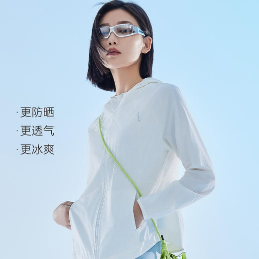 【防晒】女士夏季防晒衣小蛮腰气流衣带帽修身塑形防晒黑防晒黑【YM7333】 商品图2