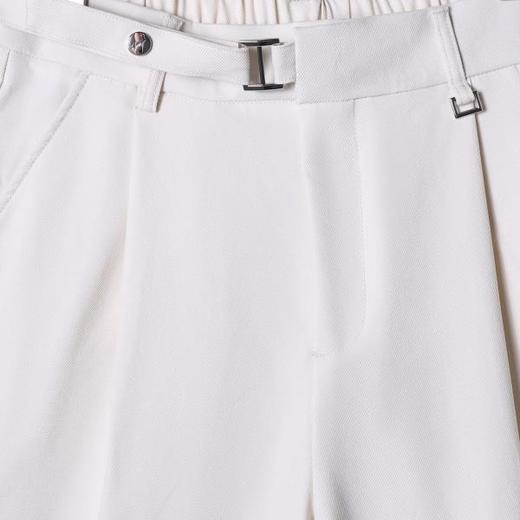 B1228夏季高级感新款潮牌褶皱纯色直筒垂感西裤百搭时尚简约休闲裤子 商品图1