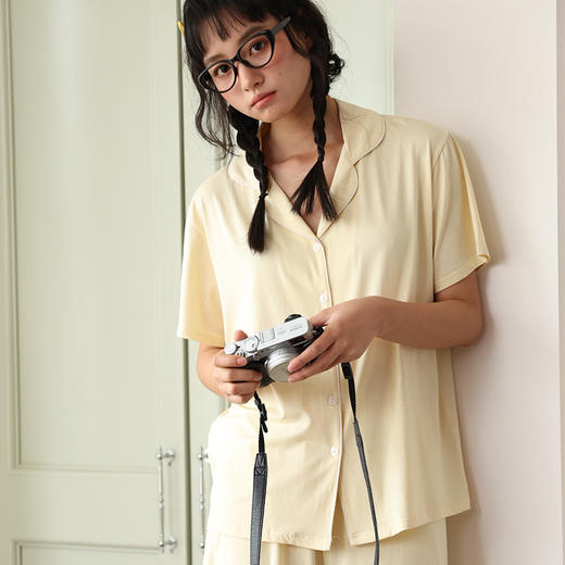 壳木蚕丝家居服|桑蚕丝+精梳棉混纺，透气柔顺，自然有垂感 商品图10