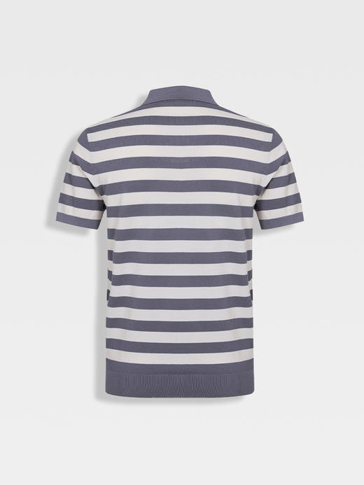 callisto紫色经典海军条纹T恤 商品图1