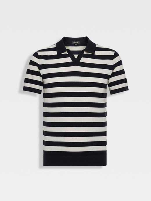 callisto藏青经典海军条纹T恤 商品图0