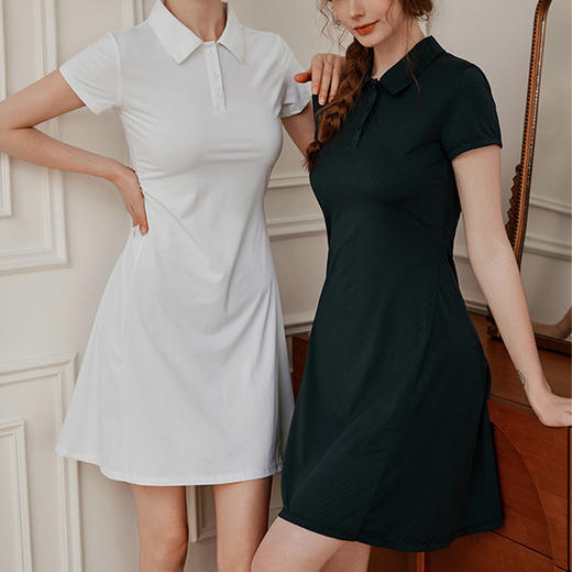 跃牌【洛水之神系列】新款健身运动连衣裙高尔夫跑步显瘦羽毛球透气网球裙319 商品图0