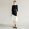 IWY/新款设计感拼接连衣裙女时尚高端中长款职业长裙鱼尾裙Q1300 商品缩略图1