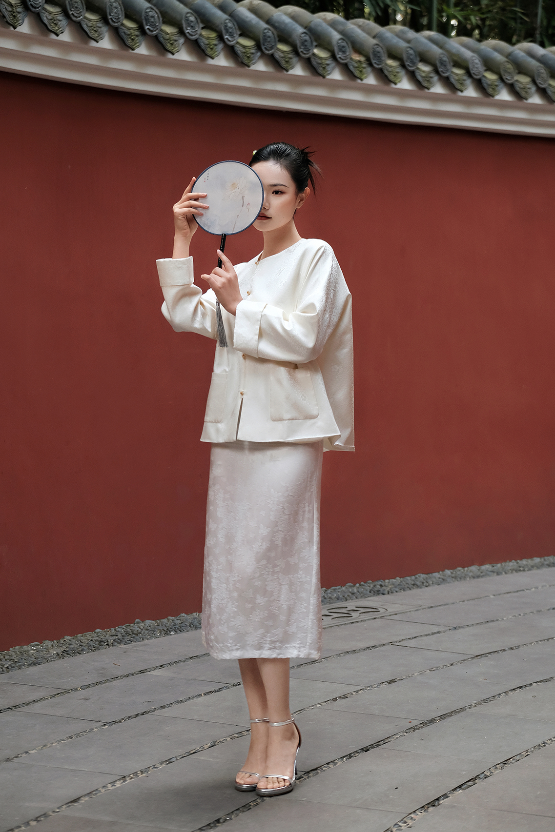 盛唐牡丹 | 早春真丝蝶恋花新中式女裙