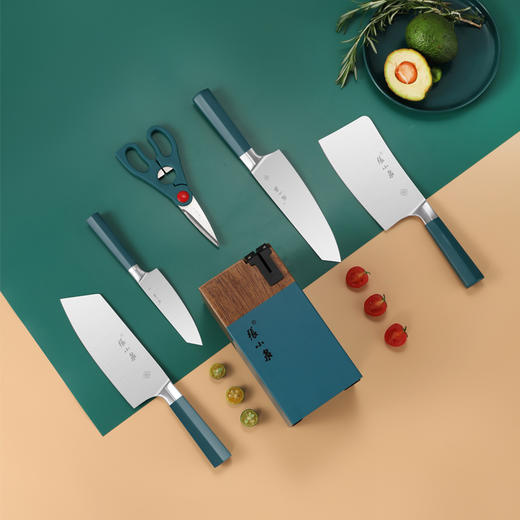张小泉 不正·典雅绿系列刀具六件套D31500100 商品图2