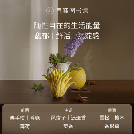 【果香调-佛手与香橼】气味图书馆香氛（佛手与香橼香型）沐浴露295ml/身体乳215ml 商品图1