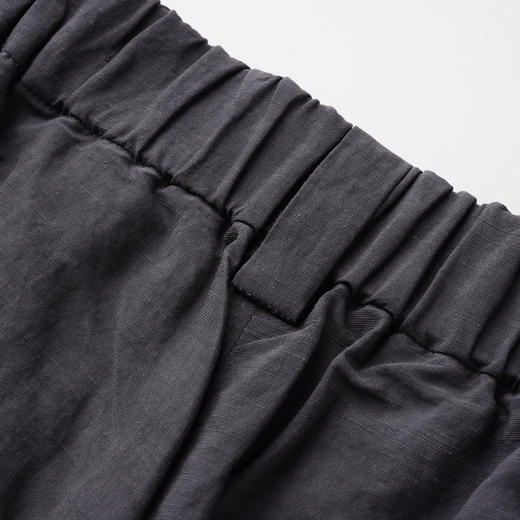 ROMI STUDIO“自然惬意”亚麻混纺洗水肌理感直筒休闲裤24SSK1055 商品图3