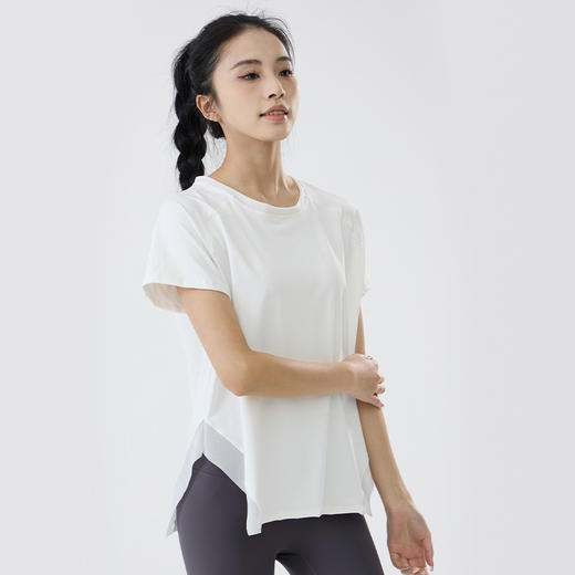 【路路精选】瑜伽服女健身短袖透气速干吸湿排汗户外跑步休闲运动宽松健身服 商品图3
