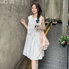 西遇无袖背心连衣裙女夏季新款撞色宽松圆领条纹法式裙子SS050547 商品缩略图4