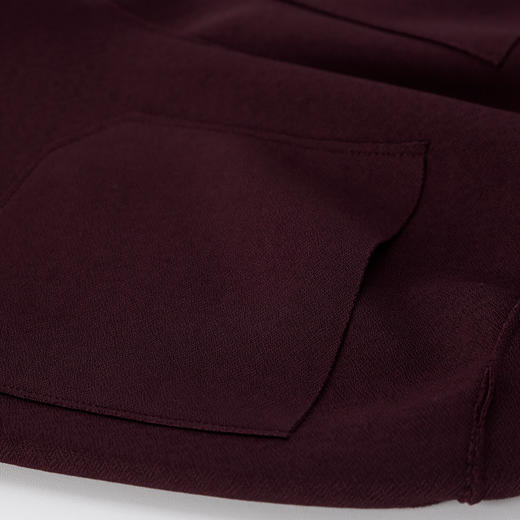 QF108斯尔丽2025夏季新款弹舒适面料颗粒视觉宽松舒适上衣配直筒裤套装 商品图7