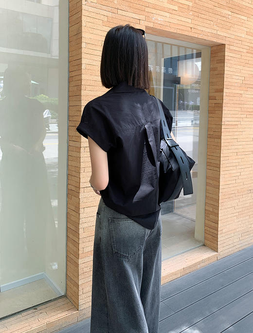 【出游好搭子！极简风小飞袖衬衫】清凉舒适 罗马假日赫本小飞袖 商品图6