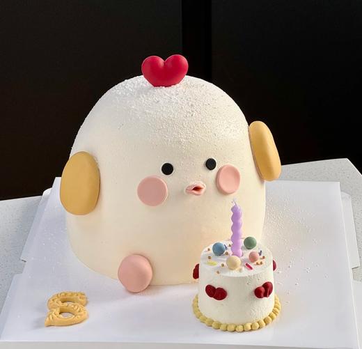 【臻品系列】----半翻糖双层胚立体【萌萌鸡】 商品图0