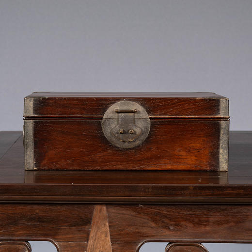 清 黄花梨铜包角文房箱 商品图0